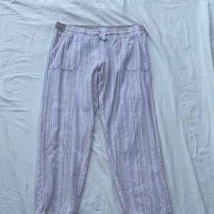 Size L Dash Women's Light Cream/Taupe Pajama Pant